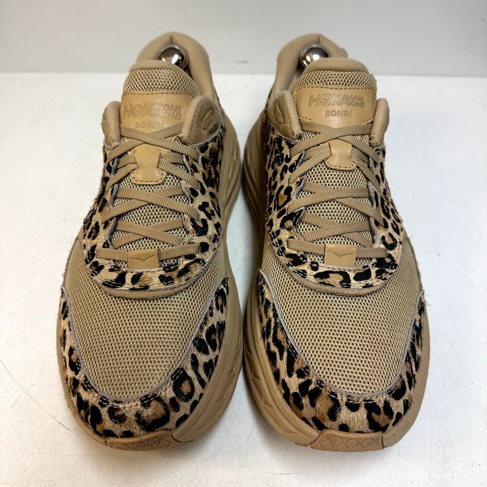 EUC Engineered Garments x Hoka One One U Hoka x EG Bondi L Sand Leopard 11.5 D